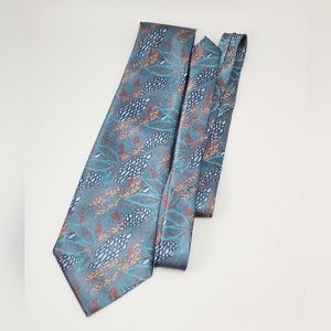 Gold City Handmade Neck Tie Beautiful colors with leaf pattern! EUC